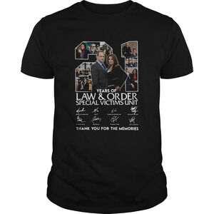 21 Years Of Law And Order Special Victims Unit Thank You For The Memories Shirt